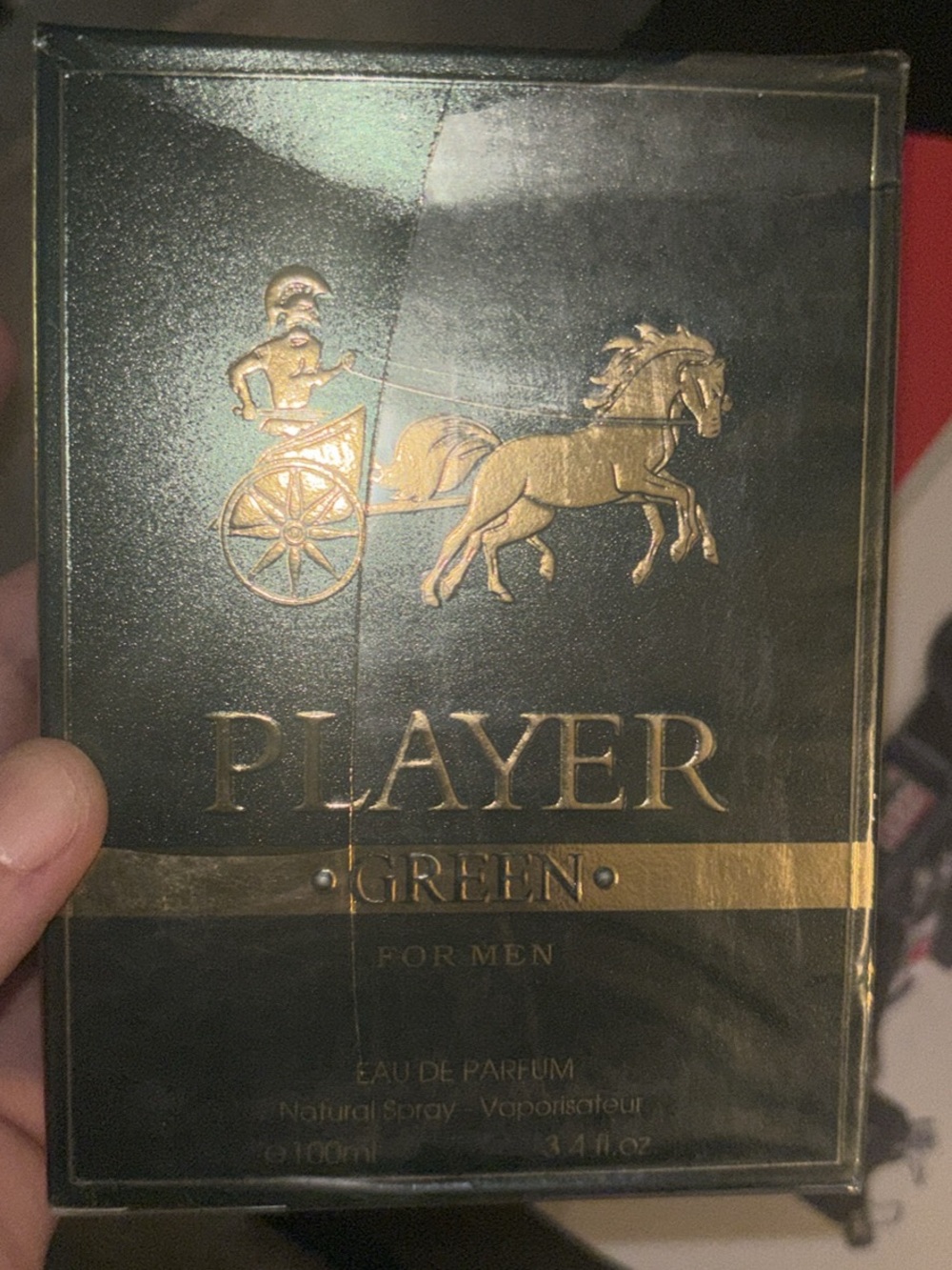 Player Green Eau de Parfum for Men - Black & Gold Box